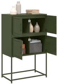 Aparador 68,5x38,5x107 cm aço verde azeitona