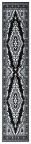 vidaXL Passadeira 80x500 cm polipropileno preto