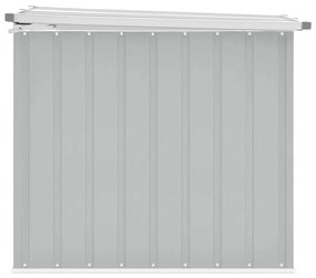 Caixa de arrumação para jardim 149x99x93 cm cinzento
