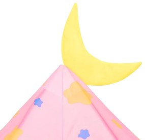 Tenda de brincar infantil 301x120x128 cm rosa