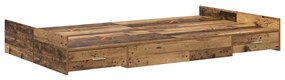 Cama Box em Madeira Velha, 120 x 190 cm, de Madeira de Engenharia.