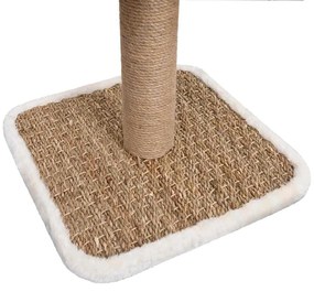 Árvore p/ gatos c/ túnel superior e brinquedo 49cm erva marinha