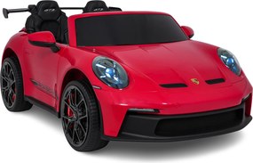 Carro elétrico para Crianças 3 a 9 anos, 24V 4x4 2 lugares Porsche 911 GT 3 MP4 Vermelho