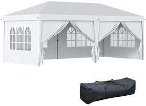 Tenda para Festas 585x295x270 cm com Paredes Laterais Amovíveis Tenda