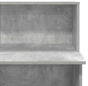 Balcão de recepção 100x50x103,5 cm deriv. madeira cinza cimento