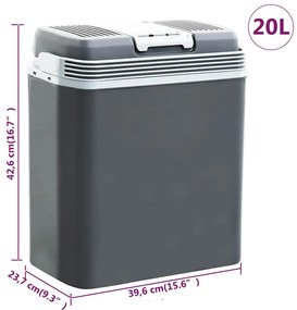 Refrigerador/mala térmica portátil 20 L 12 V 230 V E