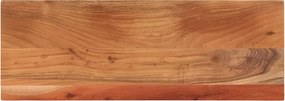 vidaXL Tampo de mesa retangular 90x30x2,5 cm madeira de acácia maciça