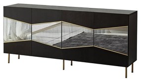 Console Nice – Preto Fumado – 180x80x40 cm