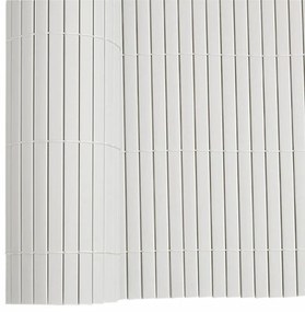 Cerca de jardim dupla face branco 1,8x3 m PVC