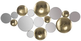 PAINEL GLAM ESPELHO OURO CM 118X2.5X60