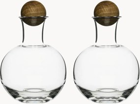 Frascos de especiarias artesanal com tampa de madeira Eden, conjunto de 2