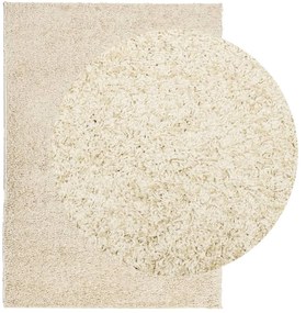 Tapete shaggy de pelo alto PAMPLONA 200x280 cm dourado