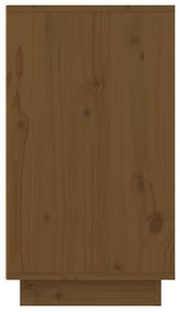 Sapateira 110x34x61 cm madeira de pinho maciça castanho mel