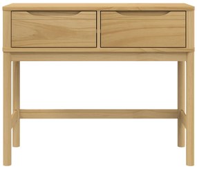 Mesa consola FLORO 89,5x36,5x73 cm pinho maciço castanho mel