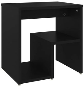 Mesa de cabeceira 40x30x40 cm contraplacado preto