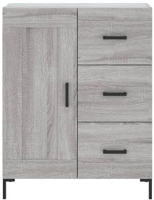 Armário alto 69,5x34x180 cm derivados de madeira sonoma cinza