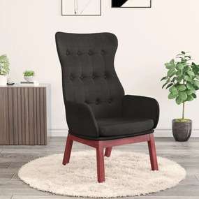 341274 vidaXL Cadeira de descanso tecido preto