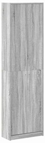 Guarda-roupa Cinza Sonoma 55x25x189 cm Aglomerado de Madeira