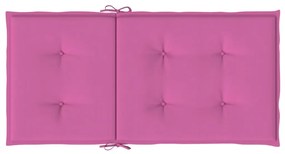 Almofadões p/ cadeira de encosto baixo 4 pcs tecido rosa