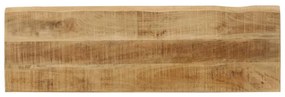 Banco com bordas vivas 105 cm madeira de mangueira maciça