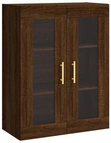 Armário alto 69,5x34x180cm madeira processada carvalho castanho