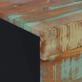 Mesa de cabeceira 40x33x46 cm madeira recuperada maciça