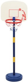 Suporte basquetebol c/ bola e bomba altura ajustável 90/121 cm
