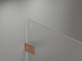 Mexen Lunar-F Duo cabine de duche dobrável 100 x 80 cm, transparente, cobre escovado - 836-100L-080P-65-00