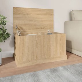 vidaXL Caixa de arrumação Sonoma Carvalho 70x40x38 cm Madeira engenheirada