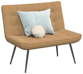 vidaXL Banco 110x74x84 cm veludo castanho