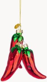 Ornamentos de Natal em vidro Chili, conjunto de 6