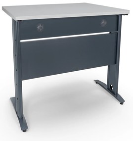 Secretária Escritório 800x800 Soho Antracite / Cinza – Soho