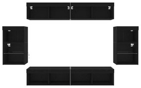 Prateleira Flutuante vidaXL 2 pcs Carvalho Preto 40x28,5x40 cm Madeira