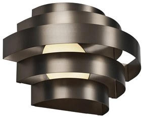 Candeeiro de parede moderno cor de bronze, incluindo LED regulável em 3 níveis - Lines Moderno