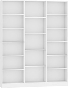 HOMCOM Estante 6 Níveis, Prateleira de Armazenamento com 17 Compartimentos e Prateleiras Ajustáveis, 149 x 23,6 x 188 cm, Branco | Aosom Portugal