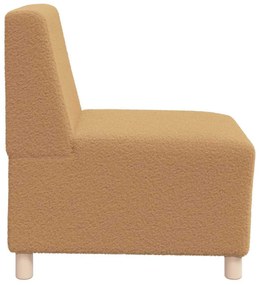 Sofá Chiar 3 pcs Bege 55 x 74 x 82 cm Tecido de veludo côtelé