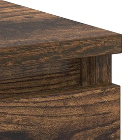 Secretária 90x45x76 cm derivados de madeira cor carvalho fumado