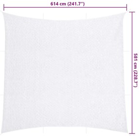 Rede de camuflagem com saco de arrumação 614x581 cm branco