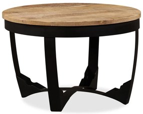 Mesa de centro madeira de mangueira maciça áspera 60x40 cm