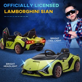 Carro Elétrico Lamborghini SIAN 12V para Crianças acima de 3 Anos com