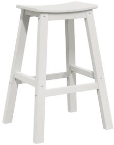 Banquetas 2 pcs Brancas HDPE