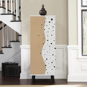 Sapateira Vegas – Branco/Preto – 50 cm x 135 cm x 38 cm
