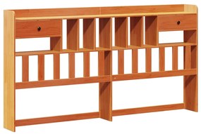 Cama com estante sem colchão 200x200 cm pinho maciço