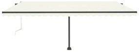 Toldo automático independente 500x300 cm cor creme