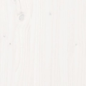 Estrutura de cama solteiro 90x190 cm madeira maciça branco