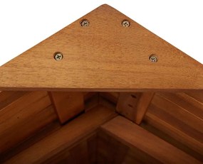 Mesa de bar exterior c/ telhado 113x106x217 cm acácia maciça