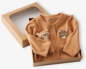 Conjunto de pijama e doudou para recém-nascido camelo
