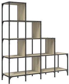 Estante 122x30x132cm derivados de madeira/metal carvalho sonoma