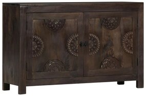 Aparador design esculpido 110x35x70 cm madeira mangueira maciça
