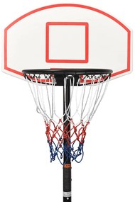 Tabela de basquetebol 216-250 cm polietileno branco